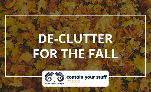 fall, de-clutter, leaves